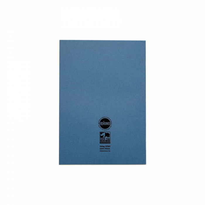 Rhino 13 x 9 A4+ Oversized Exercise Book 40 Page 7mm Squared Light Blue (Pack 100) - VDU024-360-4