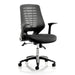 Dynamic Tilt & Lock Task Operator Chair Folding Arms Relay Silver Back, Stevia Blue Seat Without Headrest Medium Back