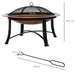 OutSunny Firepit 842-173 Steel