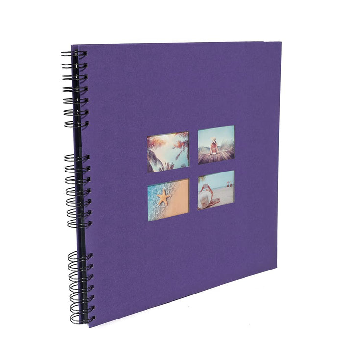 Exacompta Milano Photo Album Spiral Hardback Paper 33 x 35 x 3.3 cm Purple