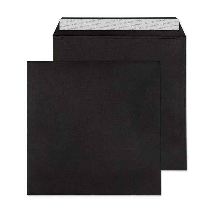 Creative Coloured Envelope Non standard 160 (W) x 160 (H) mm Adhesive Strip Black 120 gsm Pack of 500