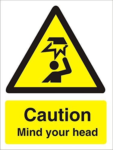 Warning Sign Mind Your Head Plastic 20 x 15 cm