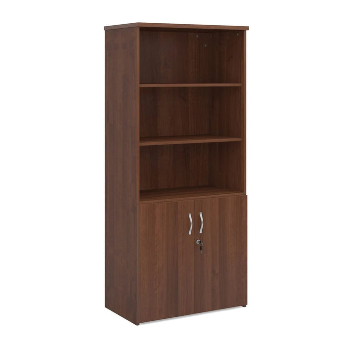 Dams International Combination Unit Lockable with 4 Shelves Melamine Universal 800 x 470 x 1790mm Walnut