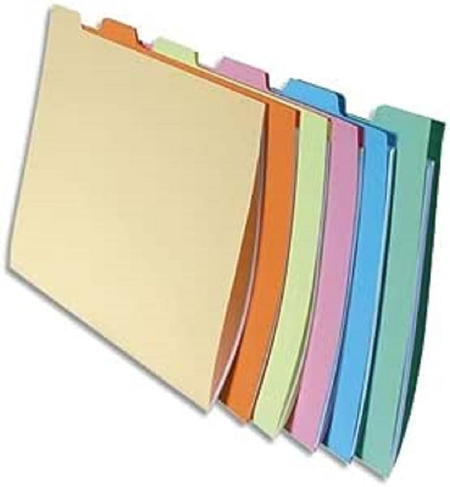 Exacompta Tabbed Folder 337000E Blue 2432 cm Pack of 60