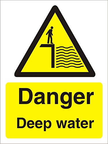 Warning Sign Deep Water Plastic 40 x 30 cm