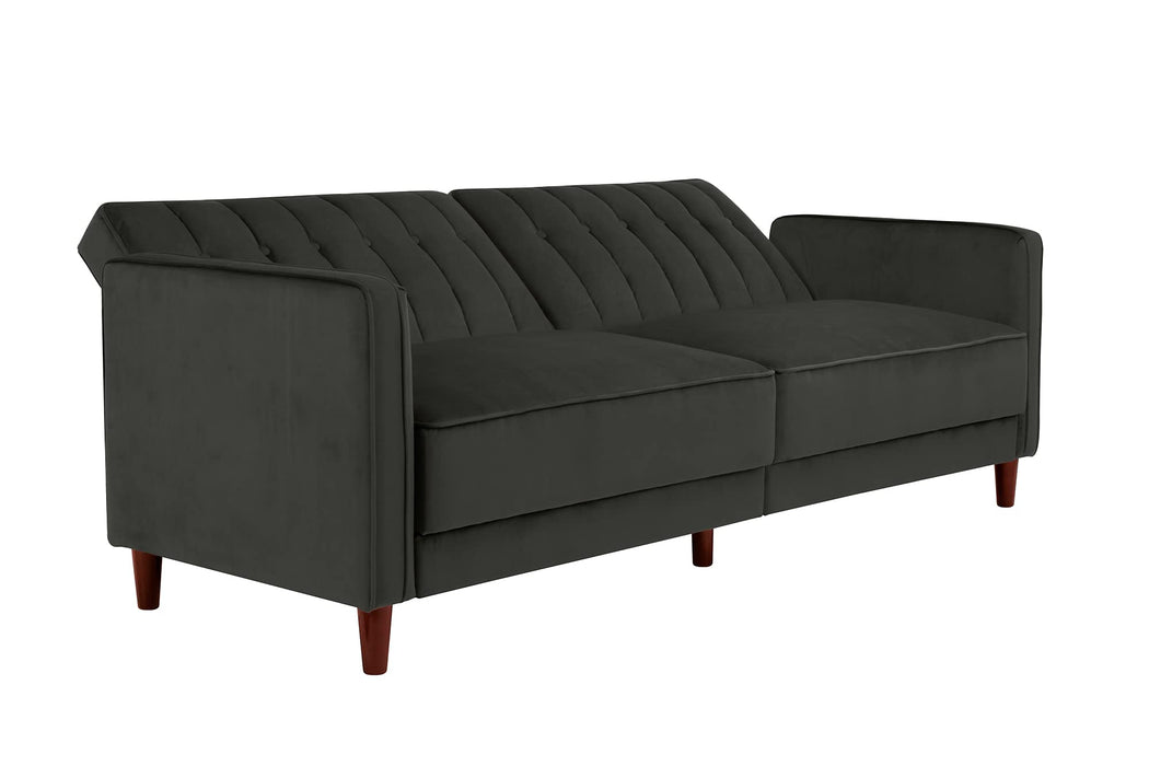 DOREL HOME 3 Seat Sofa GREY Velvet 2,070.10 (W) x 863.30 (D) x 863.30 (H) mm