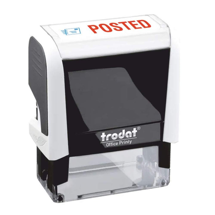 Tordat Printy 4912 Posted Self-Inking Stamp 46 x16mm Blue, Red