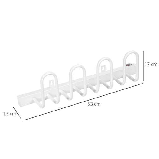 HOMCOM Shoe Dryer ABS (Acrylonitril-butadieen-styreen),Steel White 53 x 13 x 17 cm