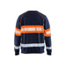 BLÅKLÄDER Sweater 33591158 Cotton Navy Blue, Orange Size XL