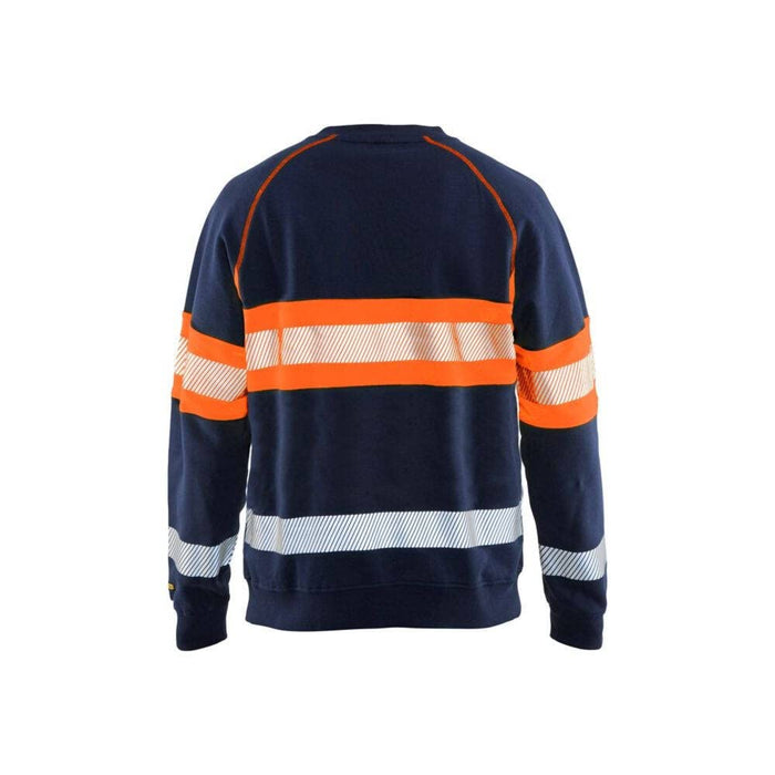 BLÅKLÄDER Sweater 33591158 Cotton Navy Blue, Orange Size XXL