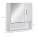 kleankin Mirror Cabinet MDF (Medium-Density Fibreboard) White 54 x 15.2 x 55.3 cm