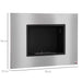 HOMCOM Fireplace 820-328V00SR Stainless Steel