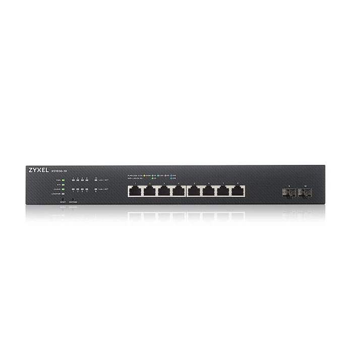 Zyxel XS1930-10 - Switch - smart - 8 x 100/1000/2.5G/5G/10GBase-T + 2 x 10 Gigabit SFP+ - rack-mountable