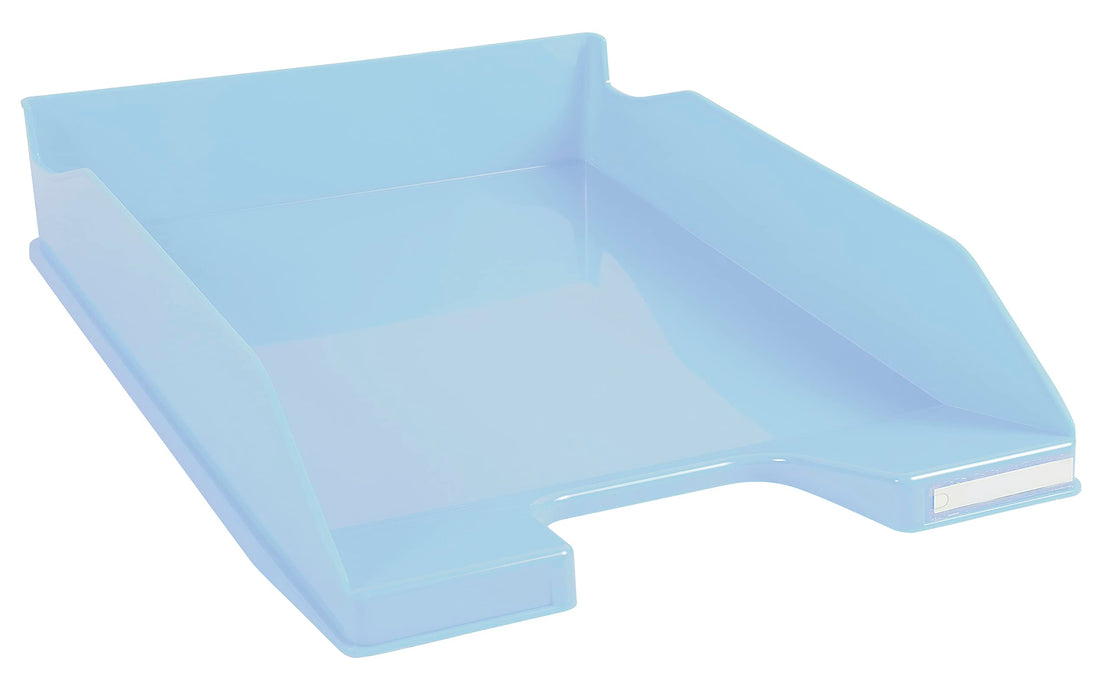 Exacompta Bee Blue Letter Tray 346 x 254 x 243mm Light Blue (Each) - 113209D