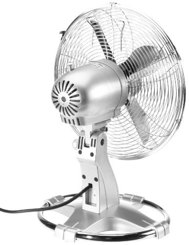 igenix Desk Fan DF1250 40 W 12 inch Silver 3 Speed Settings 59 x 39 x 56 cm