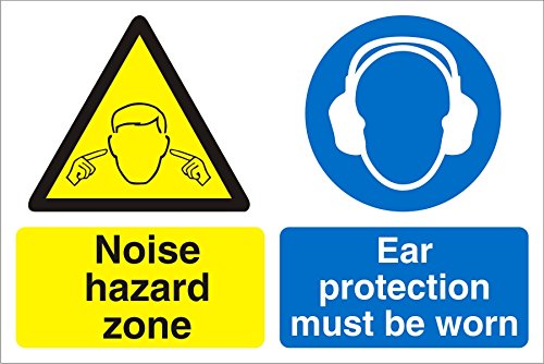 Warning Sign Noise Hazard Fluted Board 30 x 40 cm