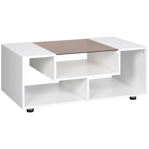 HOMCOM Coffee Table 839-358WT 600 (W) x 1,000 (D) x 420 (H) mm