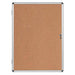 Bi-Office Enclore Earth Lockable Notice Board Non Magnetic 4 x A4 Wall Mounted Cork 50 (W) x 67.4 (H) cm Brown