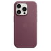 Apple - Back cover for mobile phone - MagSafe compatibility - microtwill, FineWoven - mulberry - for iPhone 15 Pro