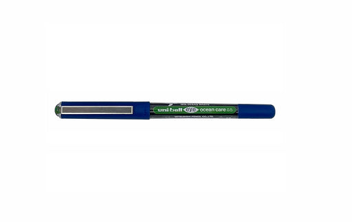 uni-ball Eye Micro UB-150ROP Ocean Care Liquid Ink Rollerball Pen 0.5mm Tip 0.3mm Line Green (Pack 12) - 299289000