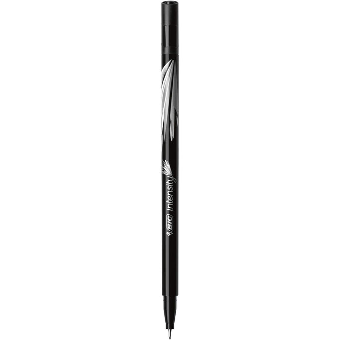 BIC Intensity Fineliner Pen Fine 0.4 mm Black Pack of 12