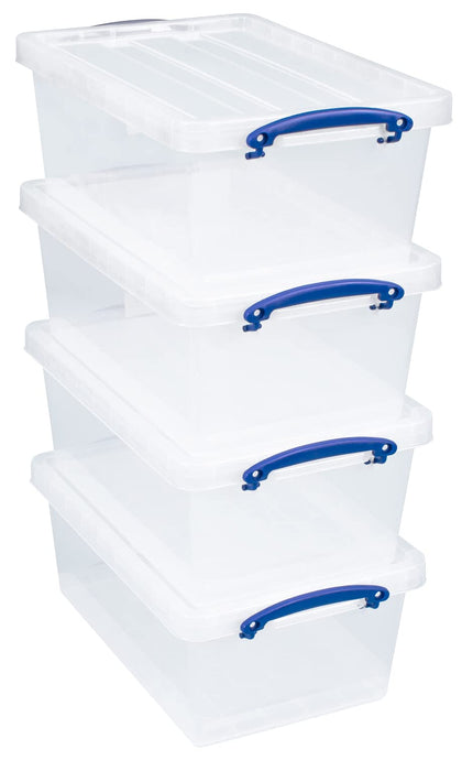 Really Useful Box Storage Box 10.2C-PK5CB 10.2 L Transparent PP (Polypropylene) 26 x 40.5 x 16 cm Pack of 5