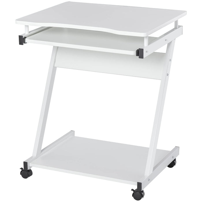 HOMCOM computer desk White 480 x 730 mm