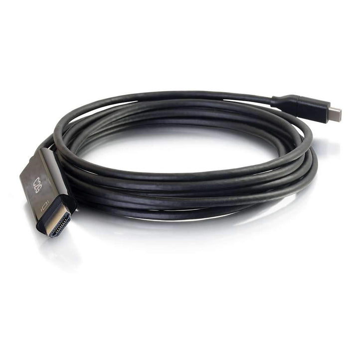 C2G 10ft USB C to HDMI Cable - M/M - Video / audio cable - 24 pin USB-C male reversible to HDMI male - 3.05 m - black - 4K support