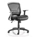 Dynamic Tilt & Lock Task Operator Chair Folding Arms Zeus Black Back, Tabasco Red Seat, Black Frame Without Headrest Medium Back