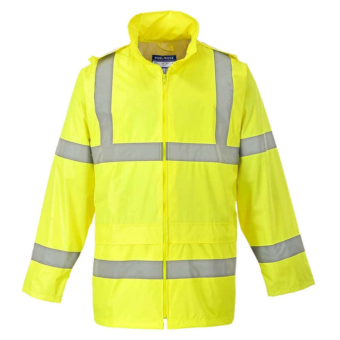 Yellow Hi Vis Rain Jacket Small