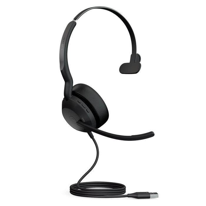 Jabra Evolve2 Wired Mono Headset Over-the-head USB-A Black