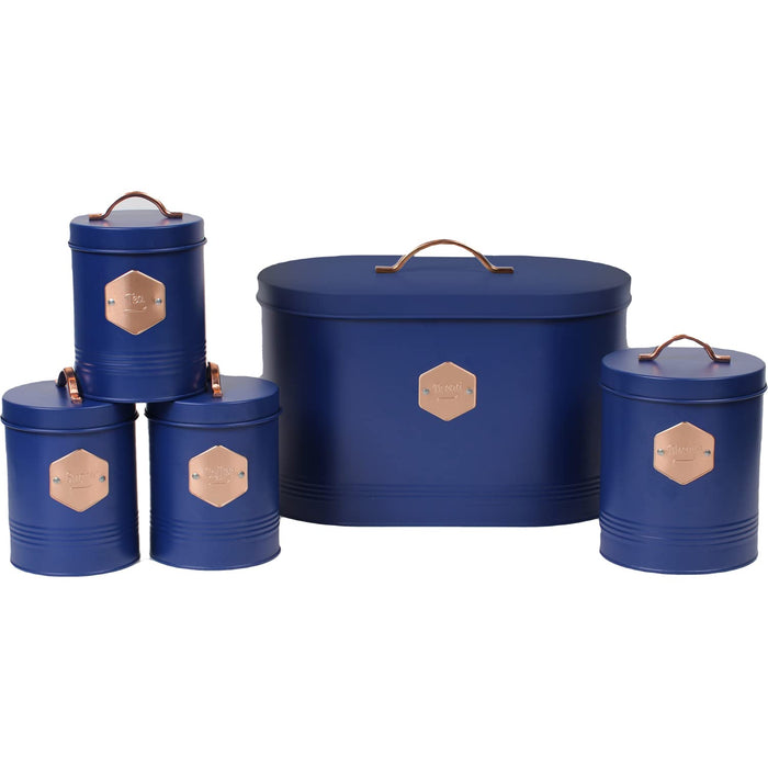 NEO Kitchen Storage Set Metal Navy Set of 5