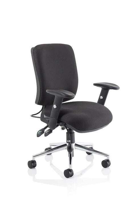 dynamic Triple Lever Ergonomic Office Chair with Adjustable Armrest and Seat Chiro Medium Back Bergamot Cherry