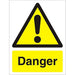 Warning Sign Danger Plastic 40 x 30 cm