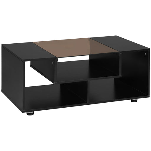 HOMCOM Coffee Table 839-358BK 600 (W) x 1,000 (D) x 420 (H) mm