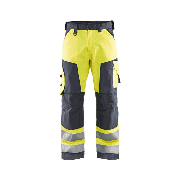 BLÅKLÄDER Trousers 15661811 Cotton, PL (Polyester) Yellow, Mid Grey Size 40R