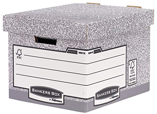 Bankers Box System Archive Boxes Grey 285(H) x 333(W) x 390(D) mm Pack of 10