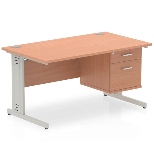 Dynamic Desk Impulse MI001773 Brown 1400 mm (W) x 800 mm (D) x 730 mm (H)