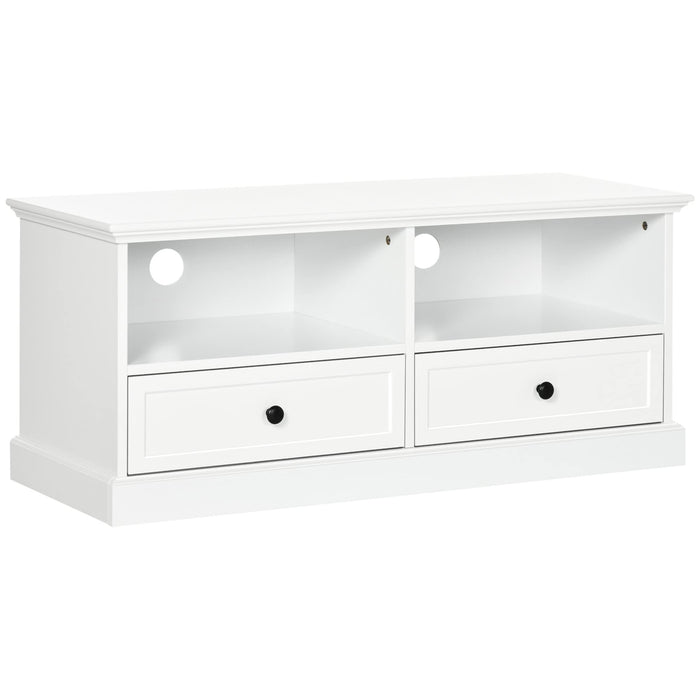 HOMCOM TV Stand MDF (Medium-Density Fibreboard) White 103 x 40 x 45.5 cm