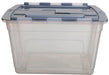 Whitefurze Storage Box with Lid 55 L Transparent 59 x 43 x 35 cm