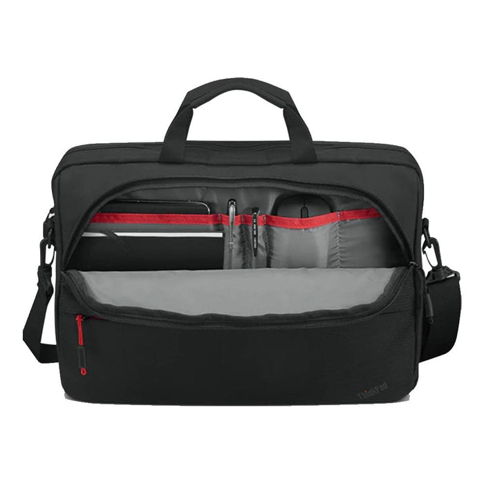 Lenovo ThinkPad Essential Topload (Eco) - Notebook carrying case - 13" - 14" - black with red accents - for IdeaPad S340-14, ThinkCentre M75t Gen 2, ThinkPad E14 Gen 3, X1 Nano Gen 2, Z13 Gen 1