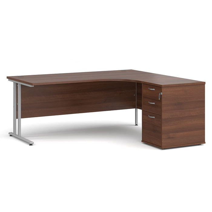 Dams International Desk with Pedestal EBS14RB 1,400 x 1,626 x 725 mm