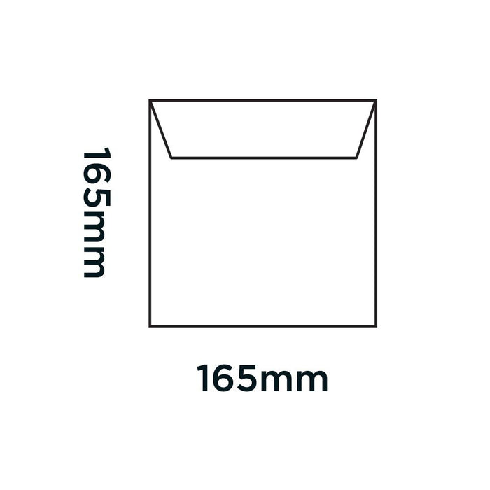 Purely Packaging Premium Optima CD Envelope Peel and Seal 165 x 165 mm 210 gsm Ultra White Pack of 250