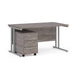 Dams International Straight Desk with 3 Drawer Pedestal SBS314GO 1,400 x 800 x 725 mm