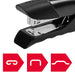 Rexel Gazelle Stapler 2100010 Half Strip Black 20 Sheets No.56, No.16 Metal, Plastic