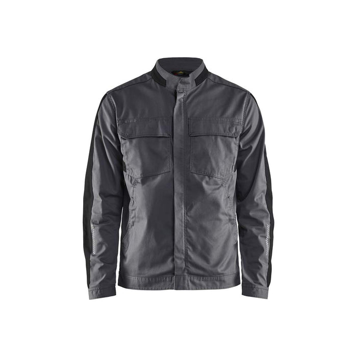 BLÅKLÄDER Jacket 44441832 Cotton, Elastolefin, PL (Polyester) Mid Grey, Black Size XS