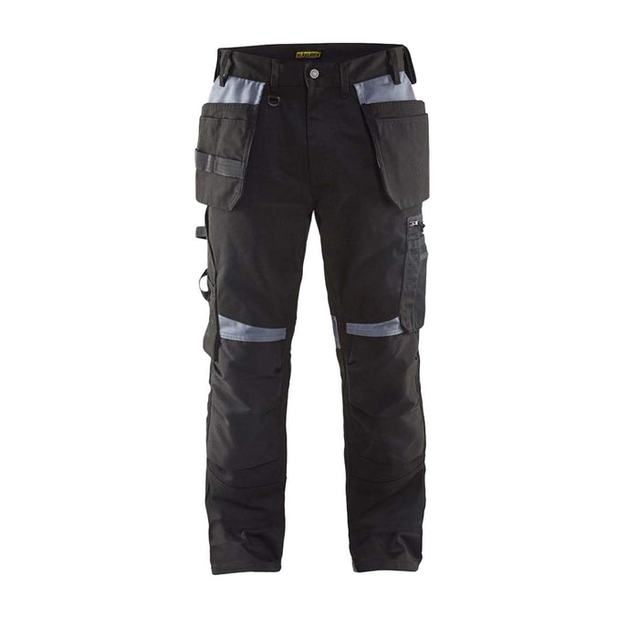 BLÅKLÄDER Trousers 15551860 Cotton, PL (Polyester) Black, Grey Size 47S