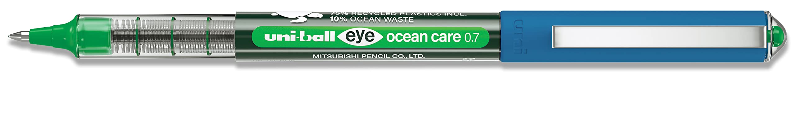 Uni-ball eye ocean care Rollerball Pen Black, Red, Green UB-150 Pack of 3