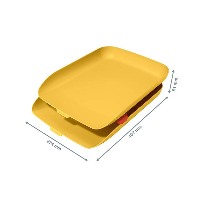 Leitz Letter Tray 53581019 Yellow Pack of 2