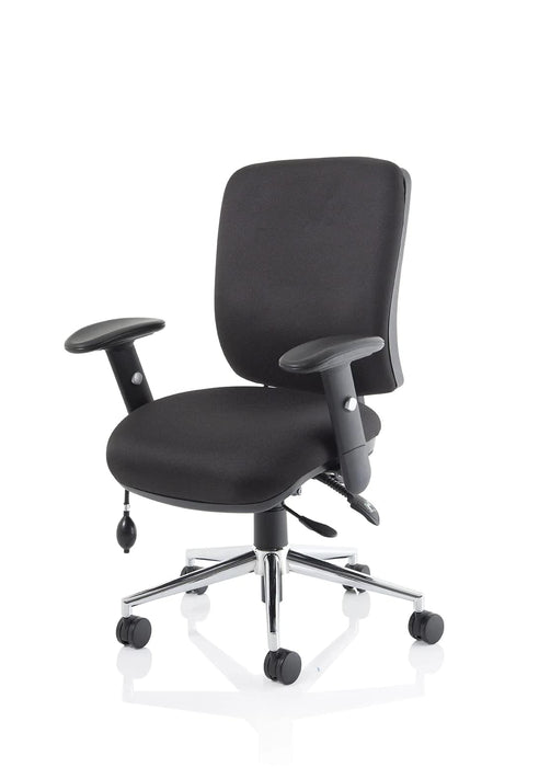 dynamic Triple Lever Ergonomic Office Chair with Adjustable Armrest and Seat Chiro Medium Back Bergamot Cherry